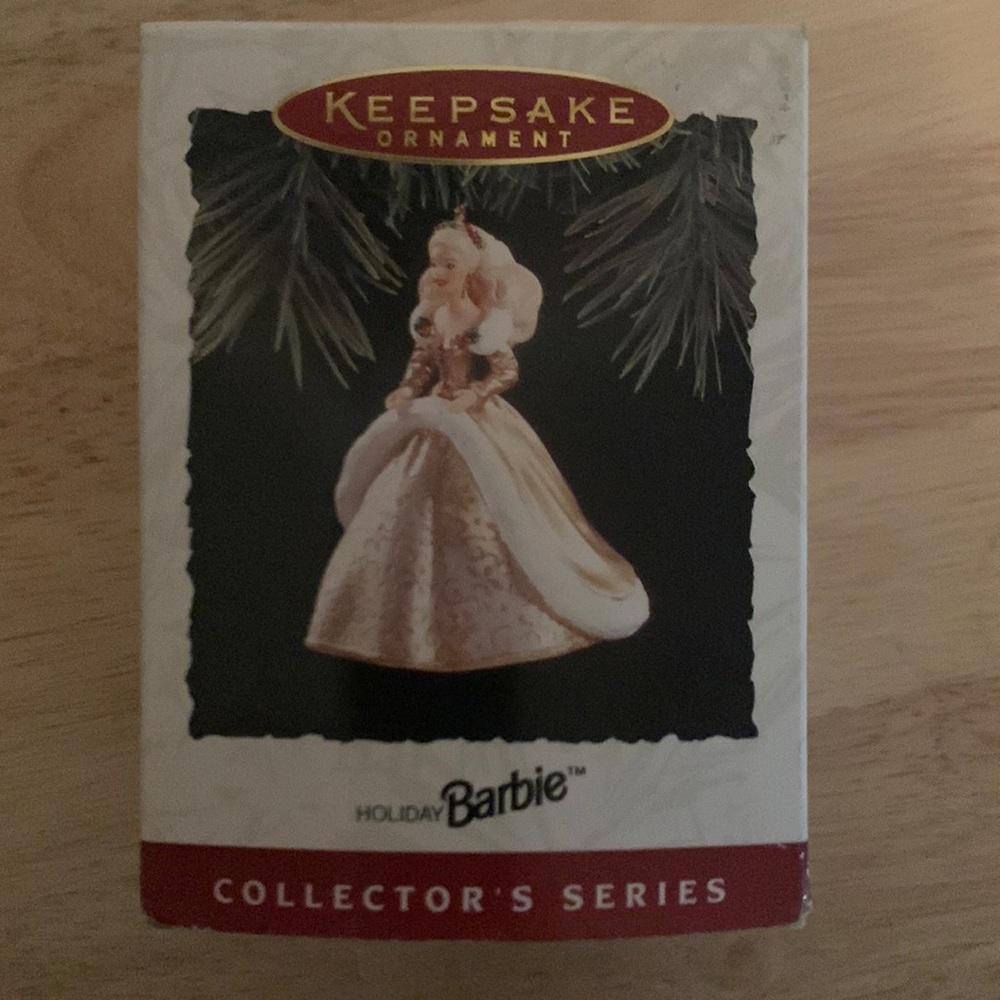 Hallmark Holiday Barbie Collectors Series Christmas Ornament    1994